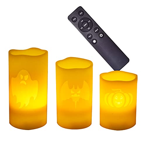 Orange with Engraved Halloween Patterns