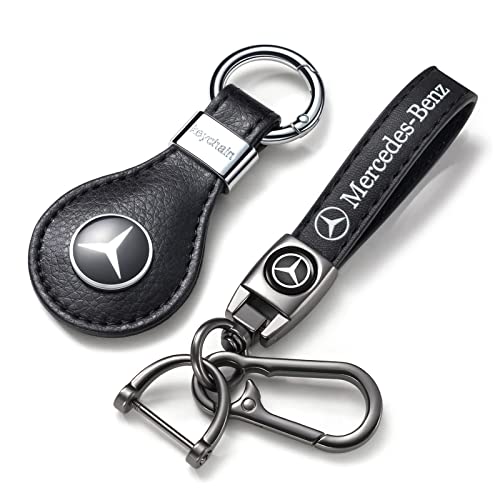 2PCS Leather Keychain for Car & SUV - Durable Auto Keyring Replacement, Unisex Car Accessories - Perfect for Everyday Use & Gifts