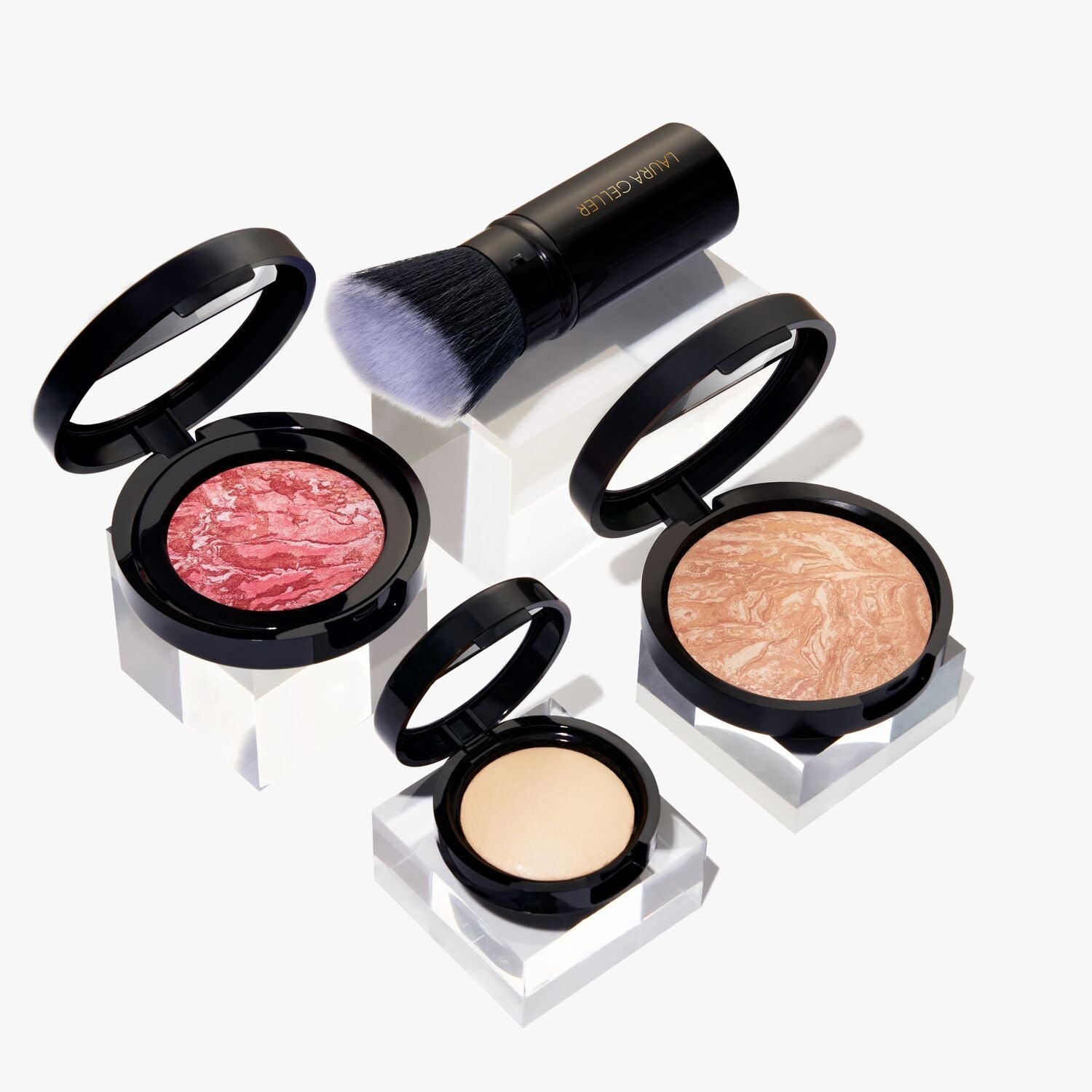 Laura's Daily Routine: Natural Finish Full Face Makeup Kit (4 PC) - Perfect for Everyday Glam & On-the-Go Touch Ups