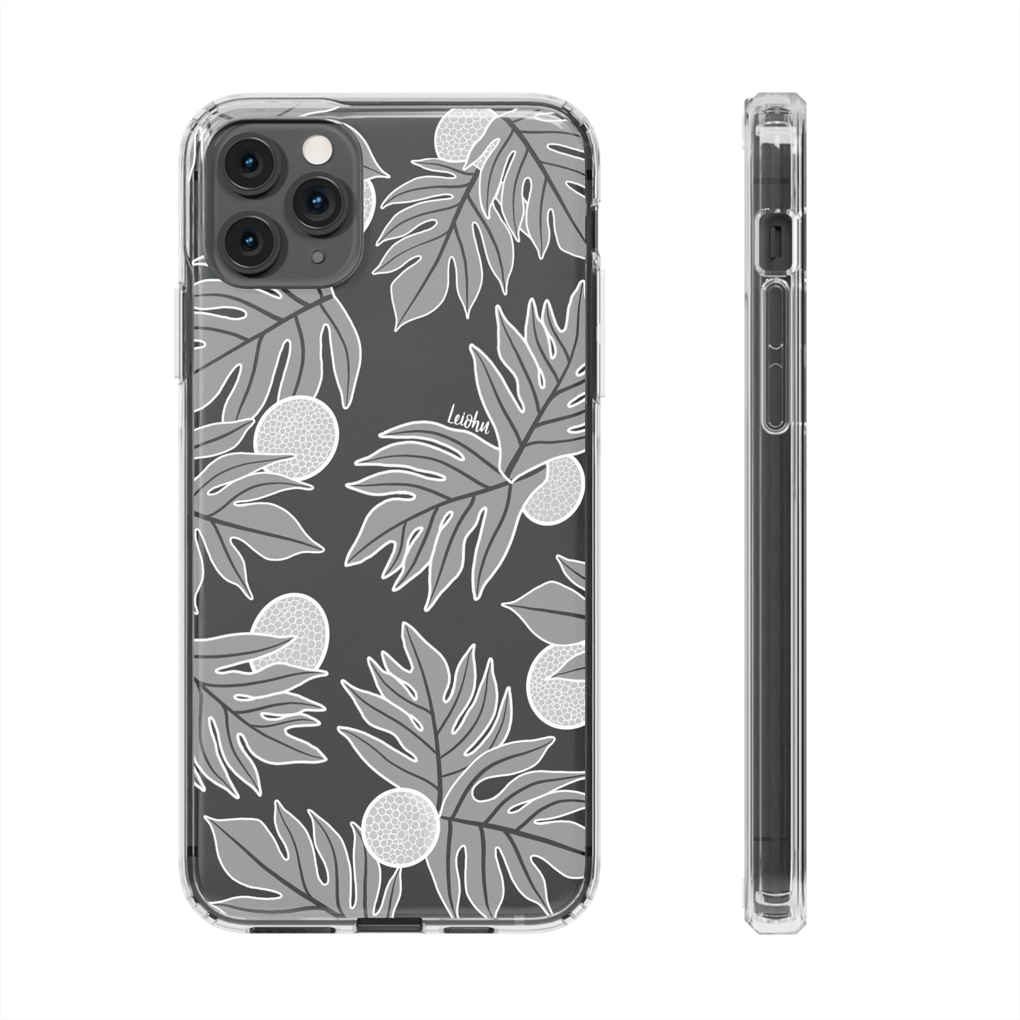 Premium Ulu Ke'oke'o Clear Phone Case - Shockproof & Scratch-Resistant Protective Cover for iPhone 14/13/12/11 Pro Max - Perfect for Outdoor Adventures, Travel & Daily Use