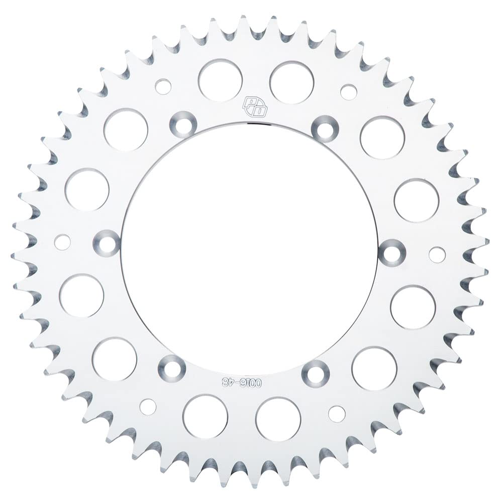 High-Quality Rear Aluminum Sprocket 50 Tooth Silver for Suzuki RMZ450 2005-2021 - Durable Motorcycle Replacement Part for Off-Road Racing & Trail Riding