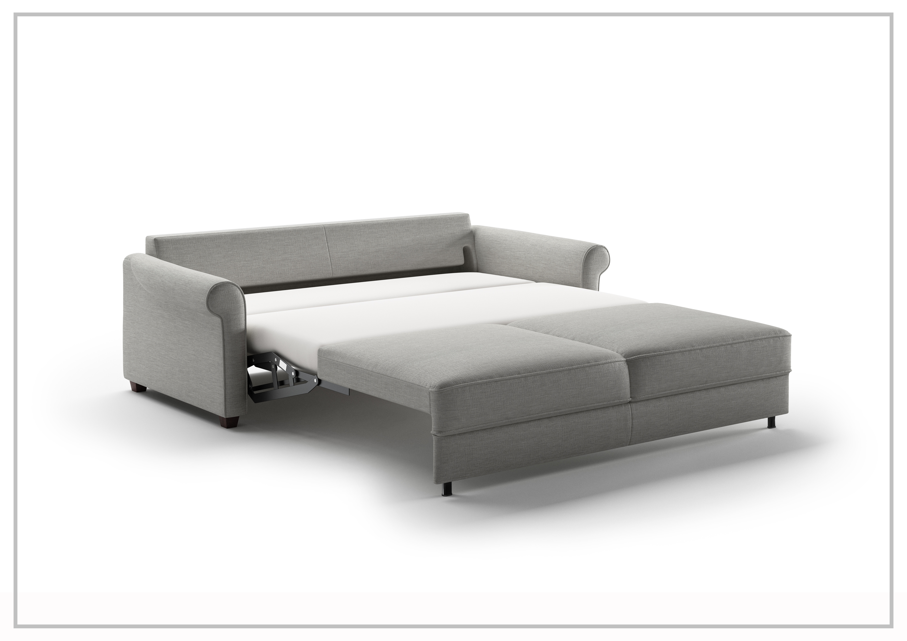 Luonto Charleston Fabric Sleeper Sofa - Gray Goose Color | Convertible Sofa Bed for Small Spaces | Perfect for Guest Rooms, Apartments & Home Offices