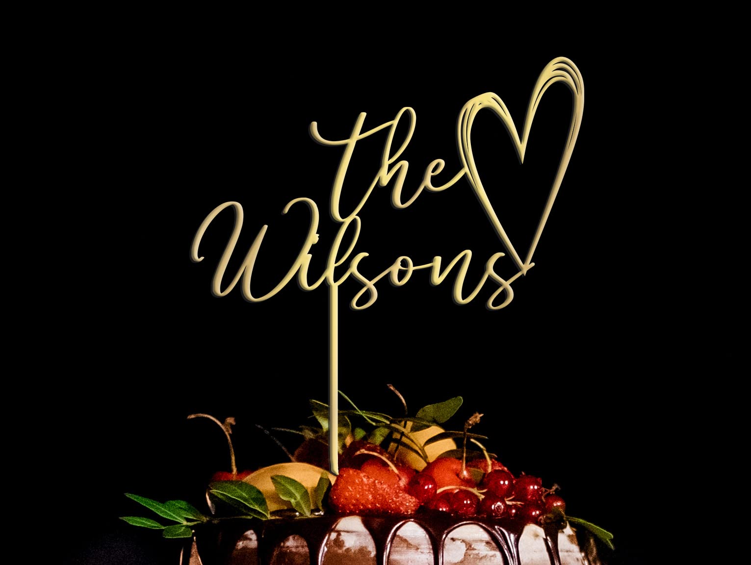 Rustic Wedding Cake Topper - Personalized Mr & Mrs Anniversary Cake Decor - Custom Calligraphy Cake Topper for Weddings, Anniversaries & Special Celebrations