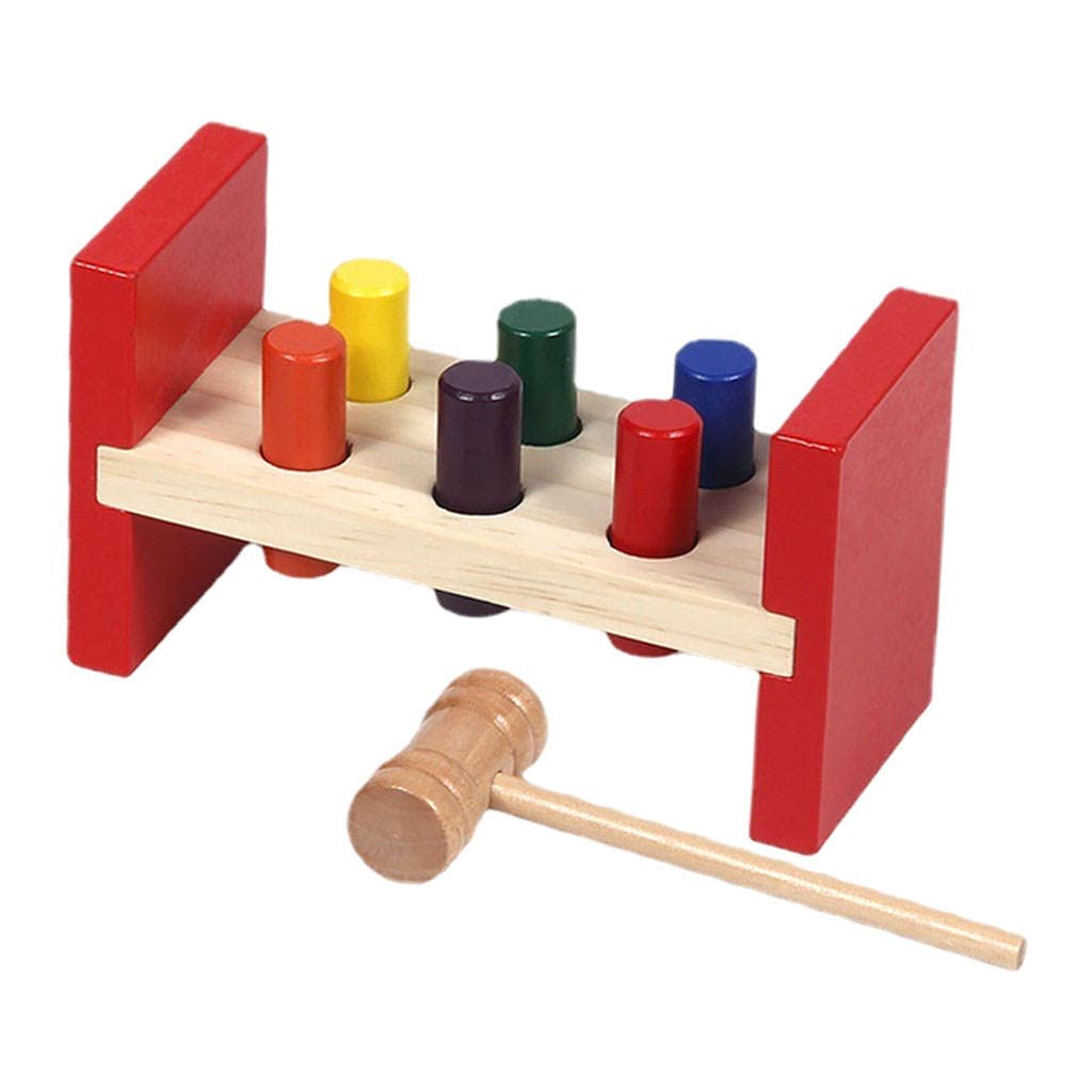 SM SunniMix Wooden Knock Toys - Early Developmental Preschool Learning Toys for Toddlers - Perfect for Montessori, Daycare & Home Playtime