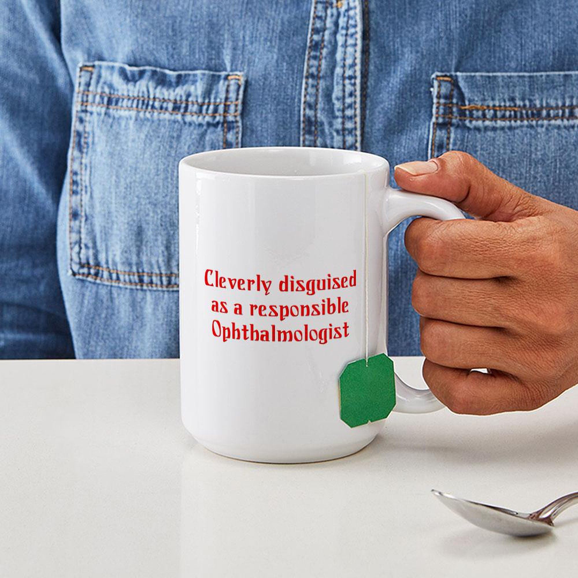 Ophthalmologist Coffee Mug - 15 oz (444 ml) Ceramic Cup for Eye Doctors - Perfect for Coffee, Tea & Office Gifts