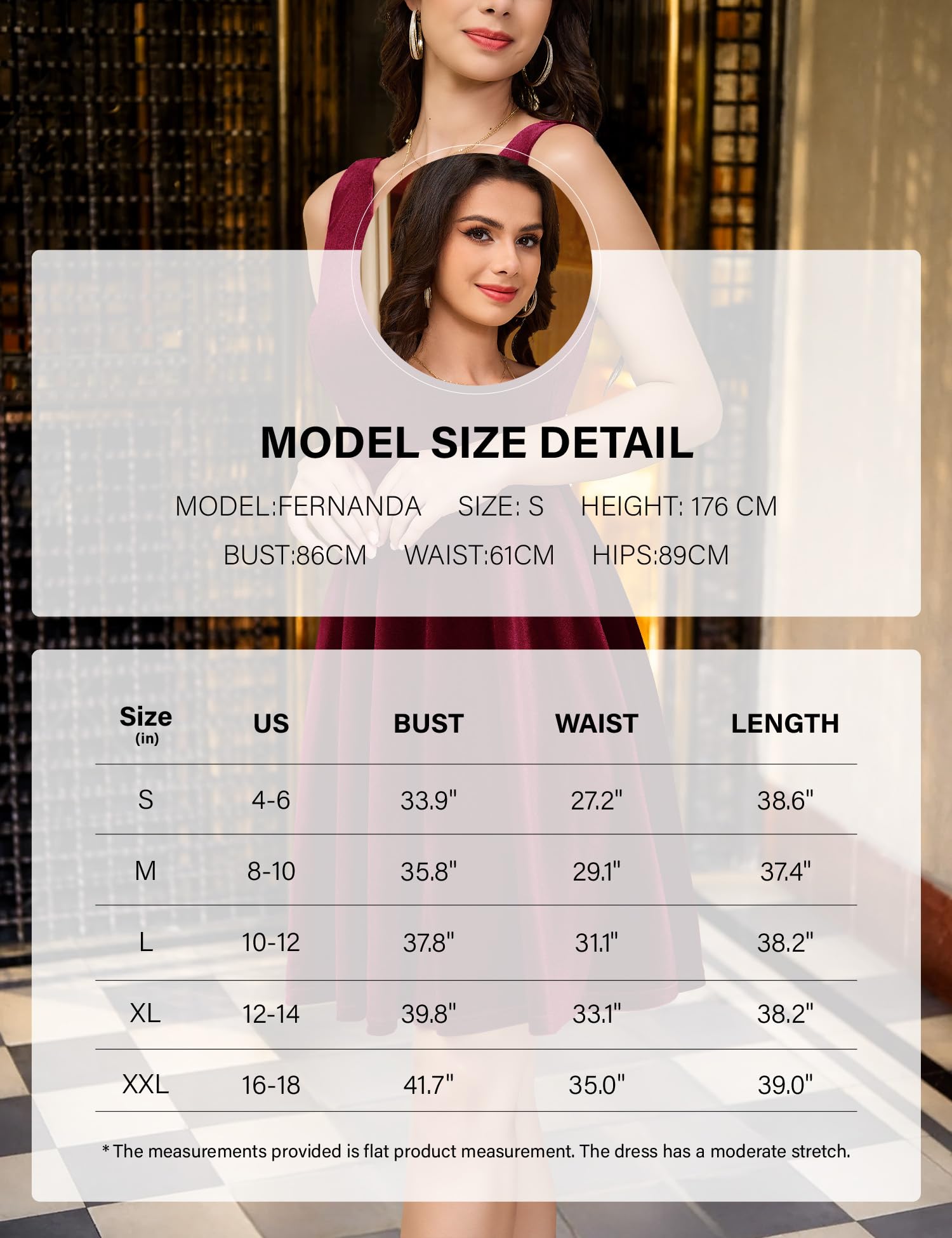 Elegant Women's V-Neck Velvet Flared A-Line Cocktail Party Dress - Short Formal Wedding Guest Dress for Women | Perfect for Holiday Parties, Date Nights & Special Occasions