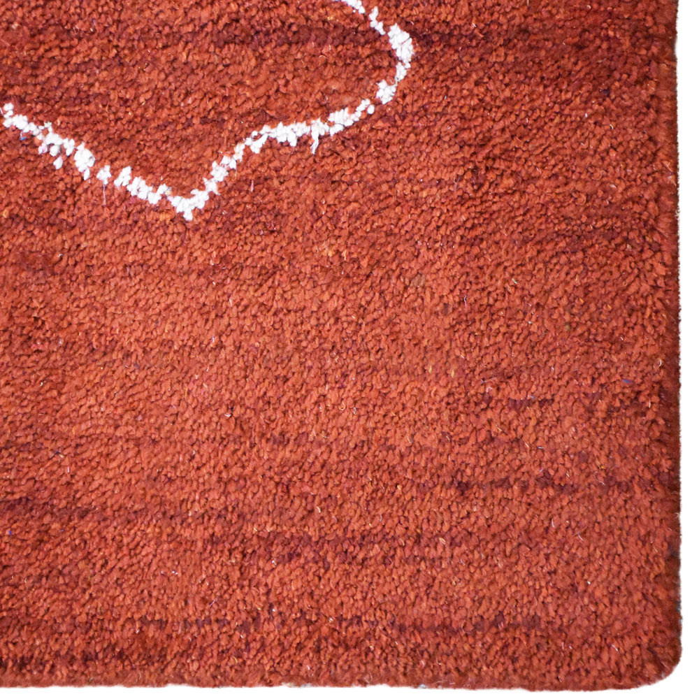 Handmade Reflection Hand Knotted Rug - Premium Wool Area Rug for Living Room, Bedroom, Dining Room - Soft & Durable Home Decor with Traditional Design