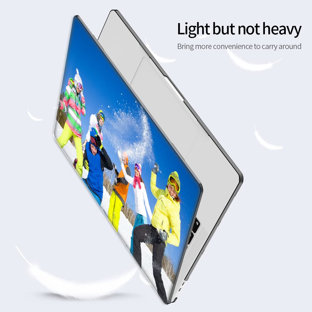 Custom Personalized Photo Case for MacBook Pro 16 inch A2485 (2021) - Clear Plastic Hard Shell Protective Cover | Perfect for Gifts, Travel & Office Use