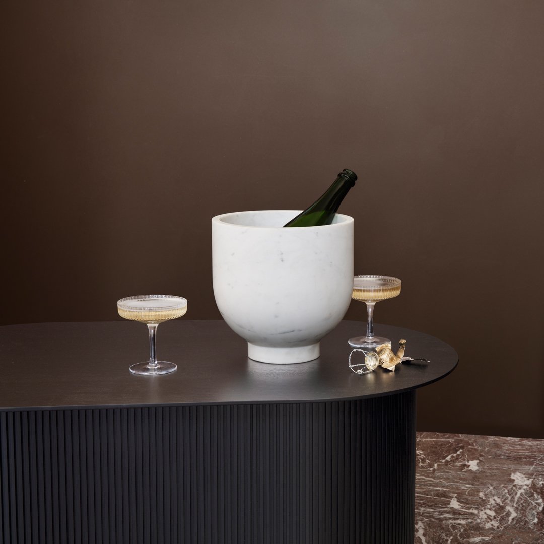 Premium Alza Champagne Cooler Bucket - Insulated Stainless Steel Wine Chiller for Parties, Weddings & Celebrations - Keeps Bottles Cold for Hours