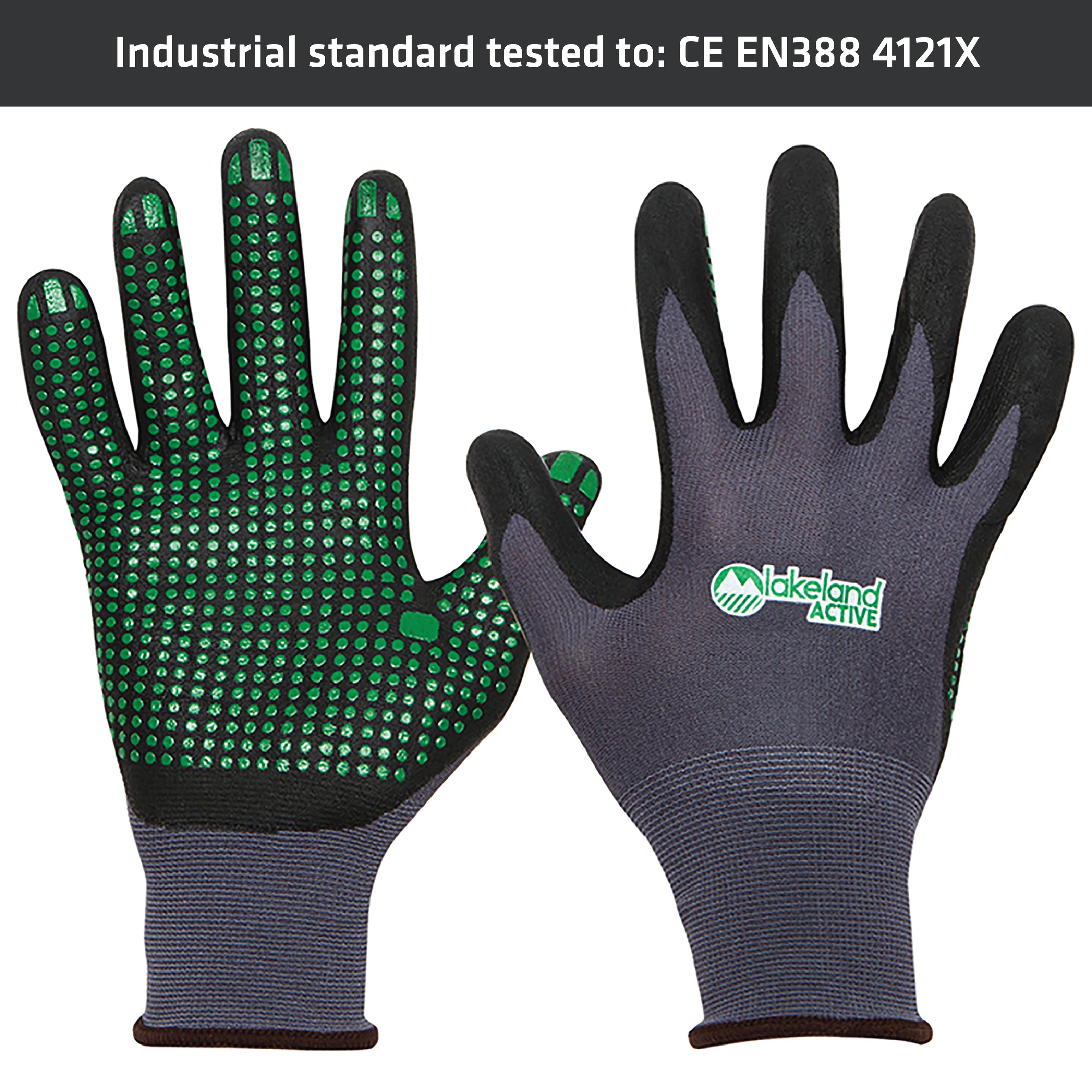 Premium Nitrile Palm Work & Garden Gloves - Heavy Duty, Non-Slip Grip for Gardening, Landscaping & DIY Projects - Ideal for Outdoor Use & Home Improvement Tasks