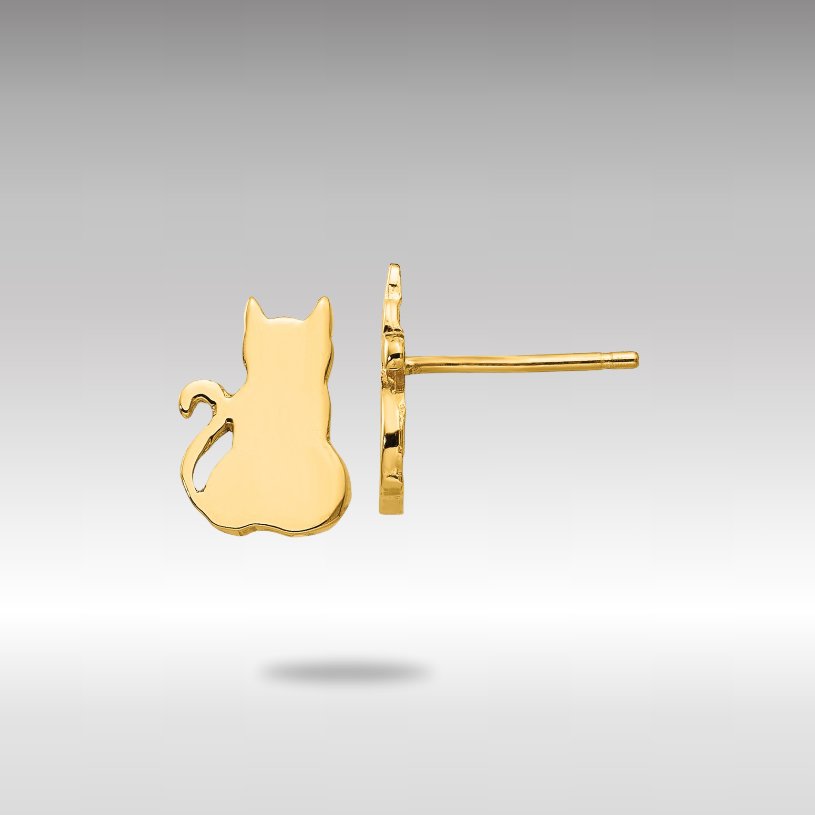 Stylish 14K Gold Cat Earrings for Women - Elegant TF536 Design - Perfect for Gifts, Parties & Everyday Wear
