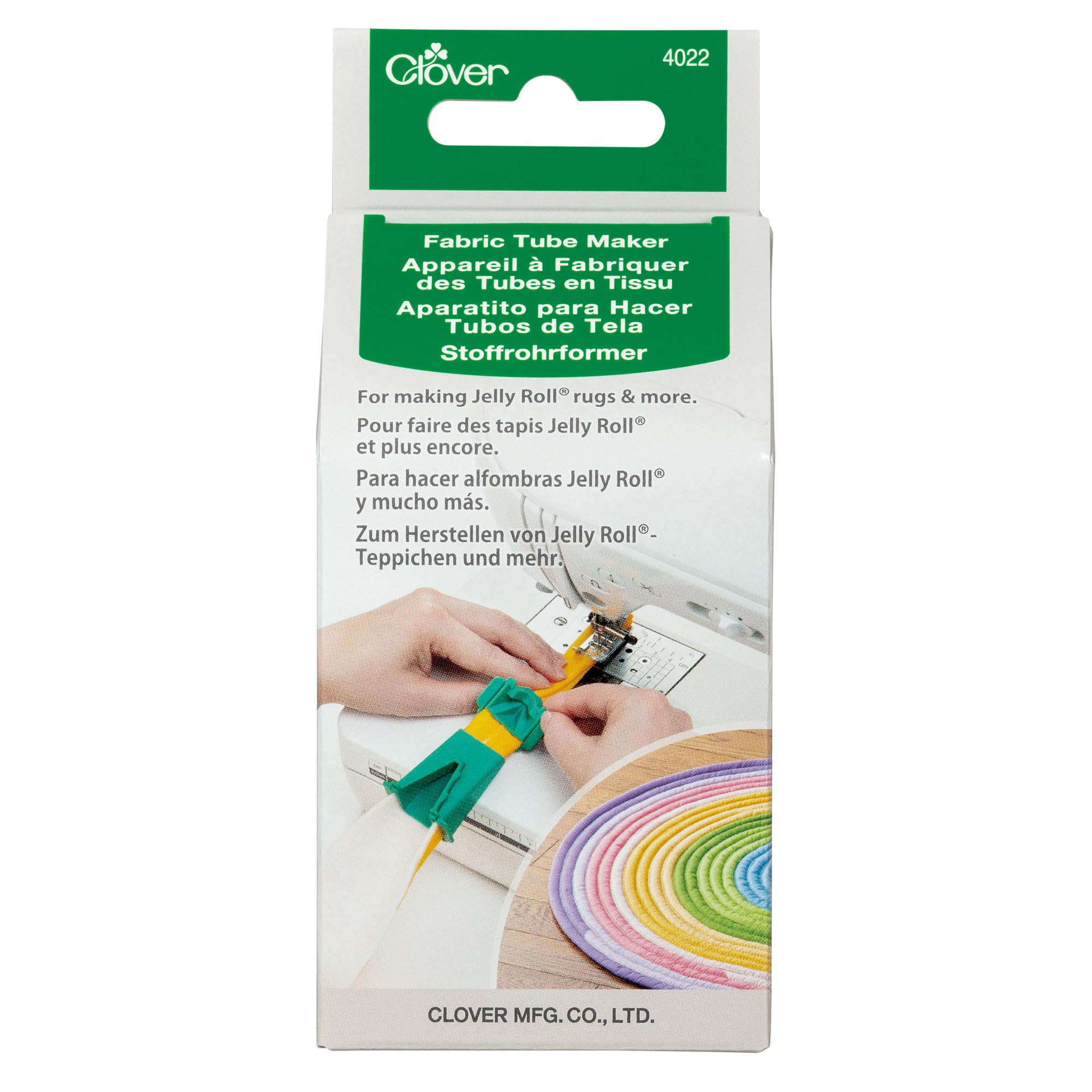 Clover Fabric Tube Maker - Professional Bias Tape & Quilt Binding Tool for Sewing & Crafting | Perfect for DIY Projects, Quilting, and Garment Making