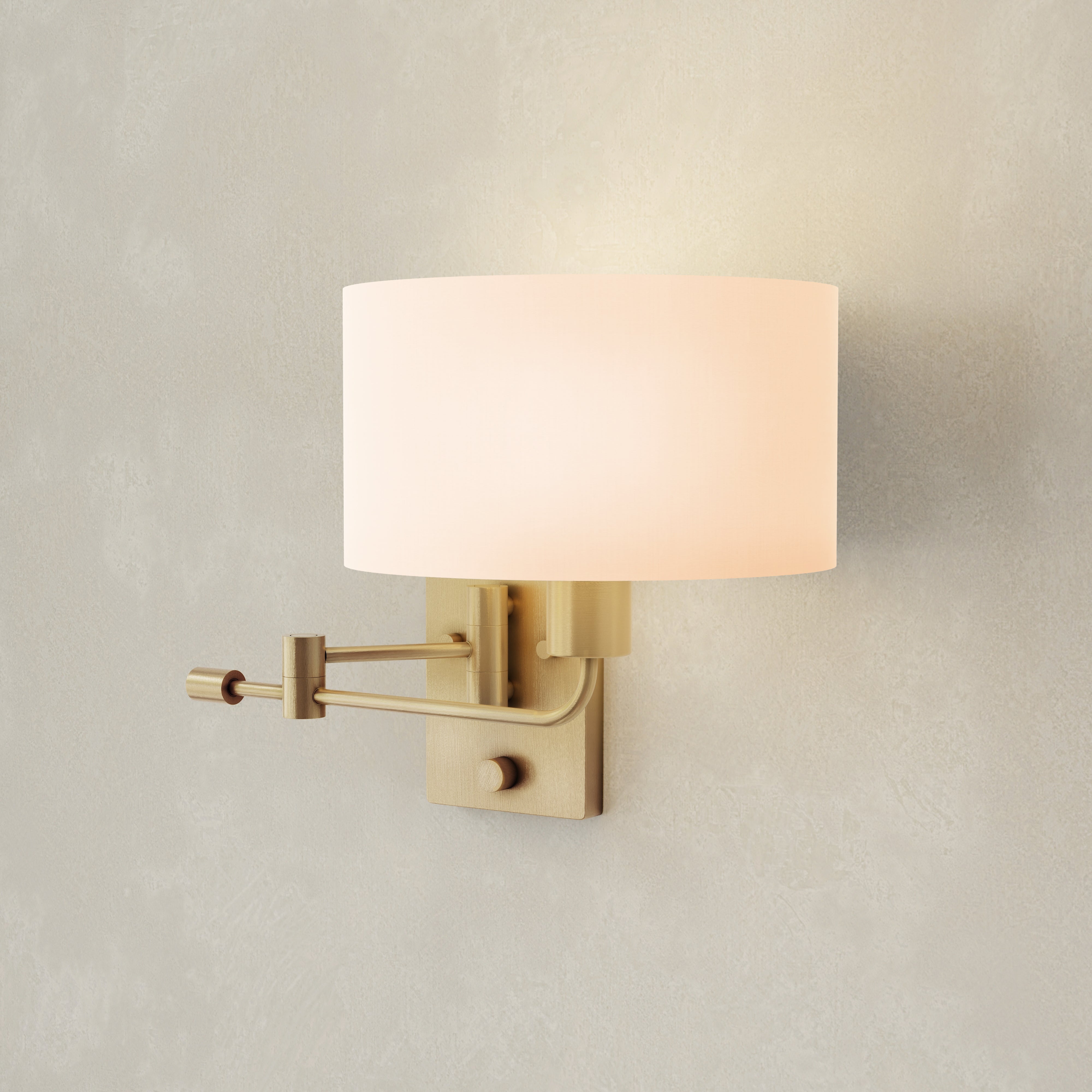 Carrick Collection One Light Summer Linen Shade Wall Light - Vintage Style Sconce for Bedroom, Living Room & Porch Lighting