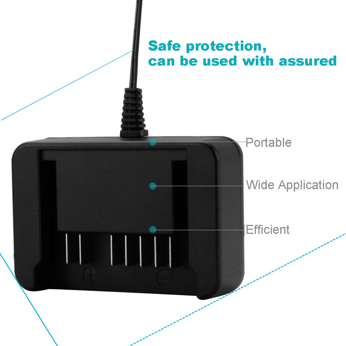 Creabest 18V Li-ion Battery Charger for Hitachi 339782, BSL1830C, BSL1815X, BSL1815S, BSL1830, 330139, 330557 - Fast Charging Power Tool Accessory for Drills, Saws & Outdoor Equipment