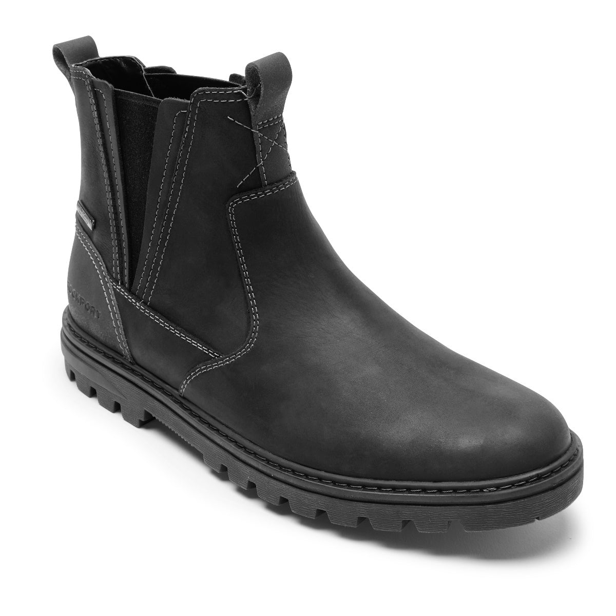 BLACK LEATHER/SUEDE