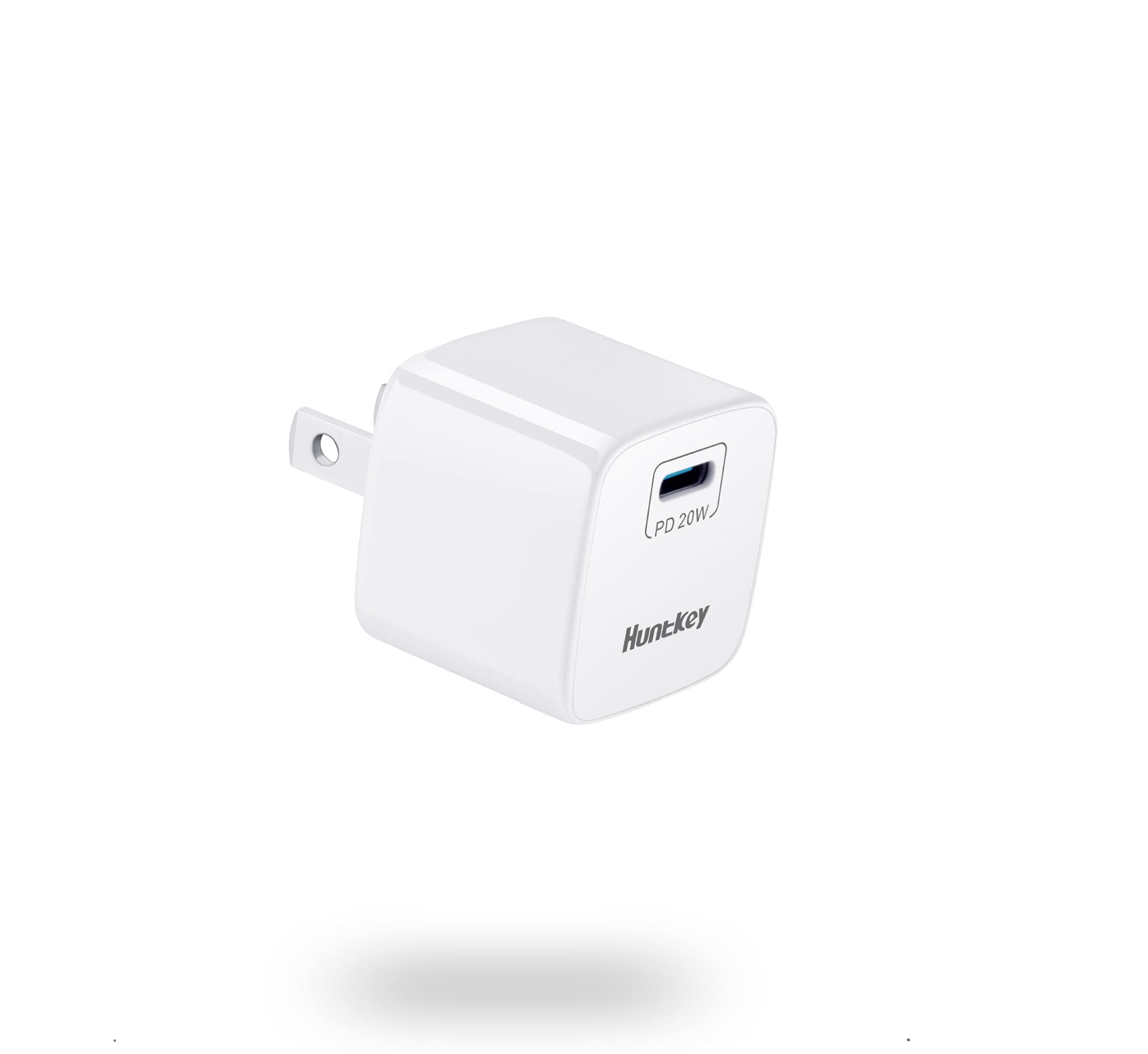 20W USB-C Fast Charger Block - Huntkey 20W PD USB-C Wall Charger Adapter Compatible with iPhone 14/13/12/11/SE, Samsung Galaxy S23/S22/S21/S20, iPad Pro/Mini, Google Pixel - Perfect for Home, Office & Travel Charging