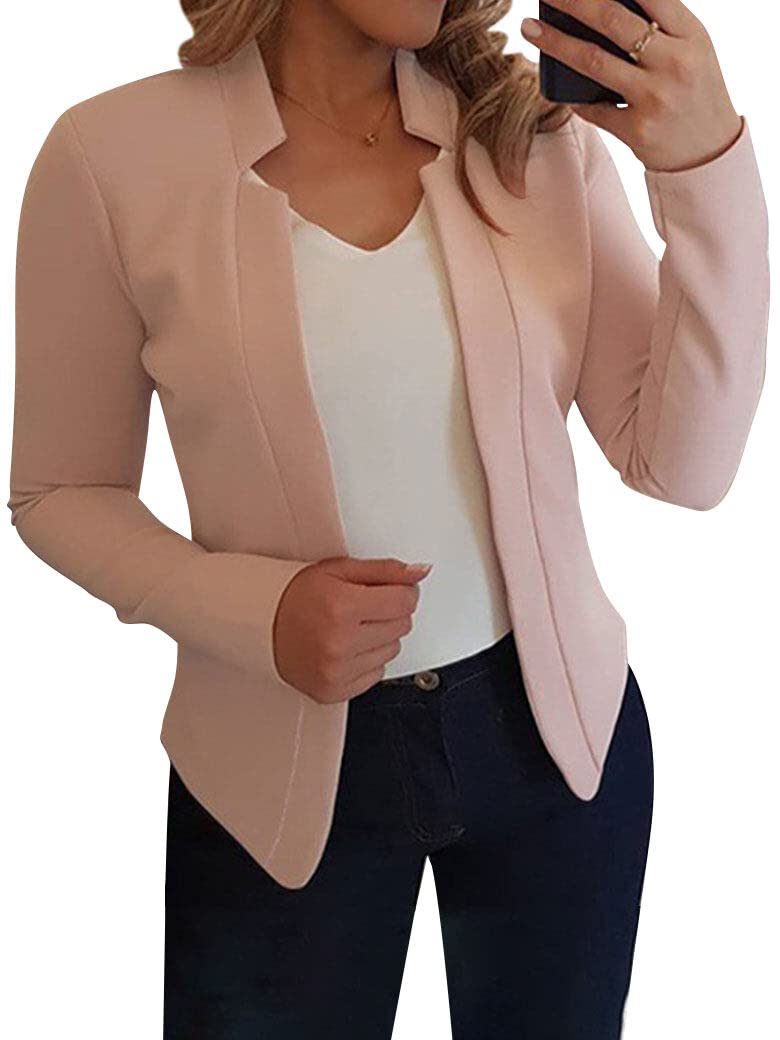 Women's Casual Long Sleeve Blazer Jacket - Office & Work Wear