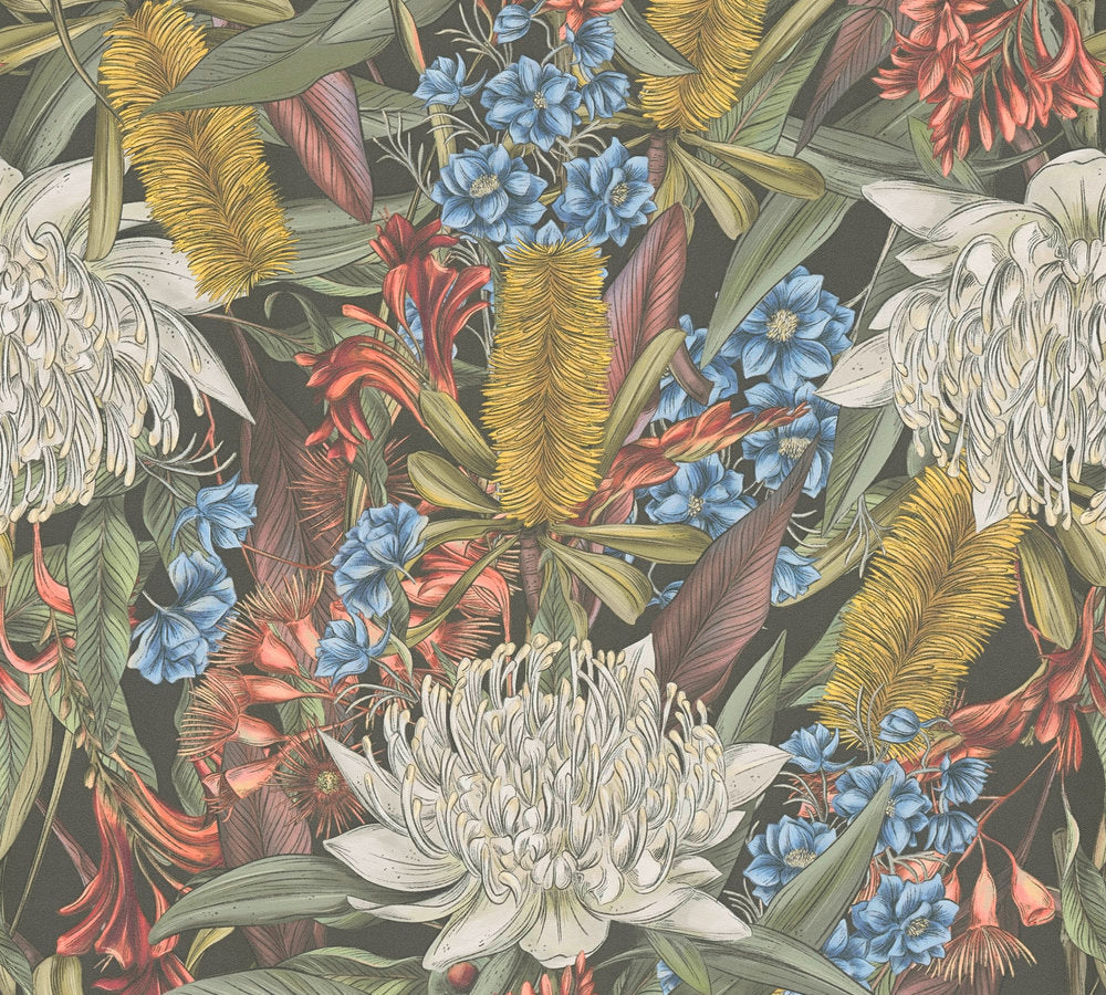 Drawn Into Nature Flower Power - Vibrant Floral Art Prints for Home & Office Decor | Perfect for Living Room, Bedroom & Workspace