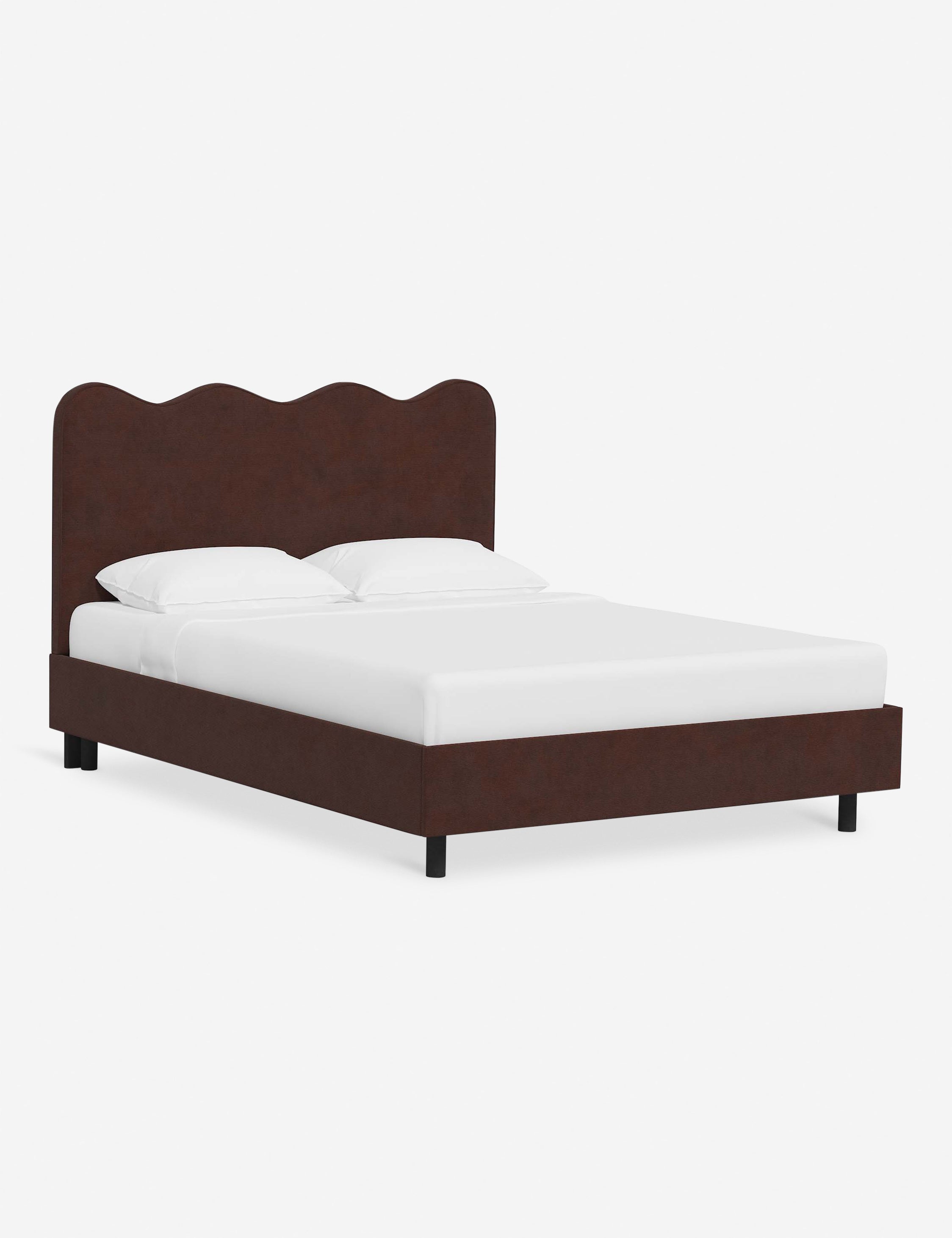 Modern Clementine Platform Bed Frame - Queen Size, Wooden Slat Support, Sturdy & Minimalist Design - Perfect for Bedrooms, Guest Rooms & Small Spaces