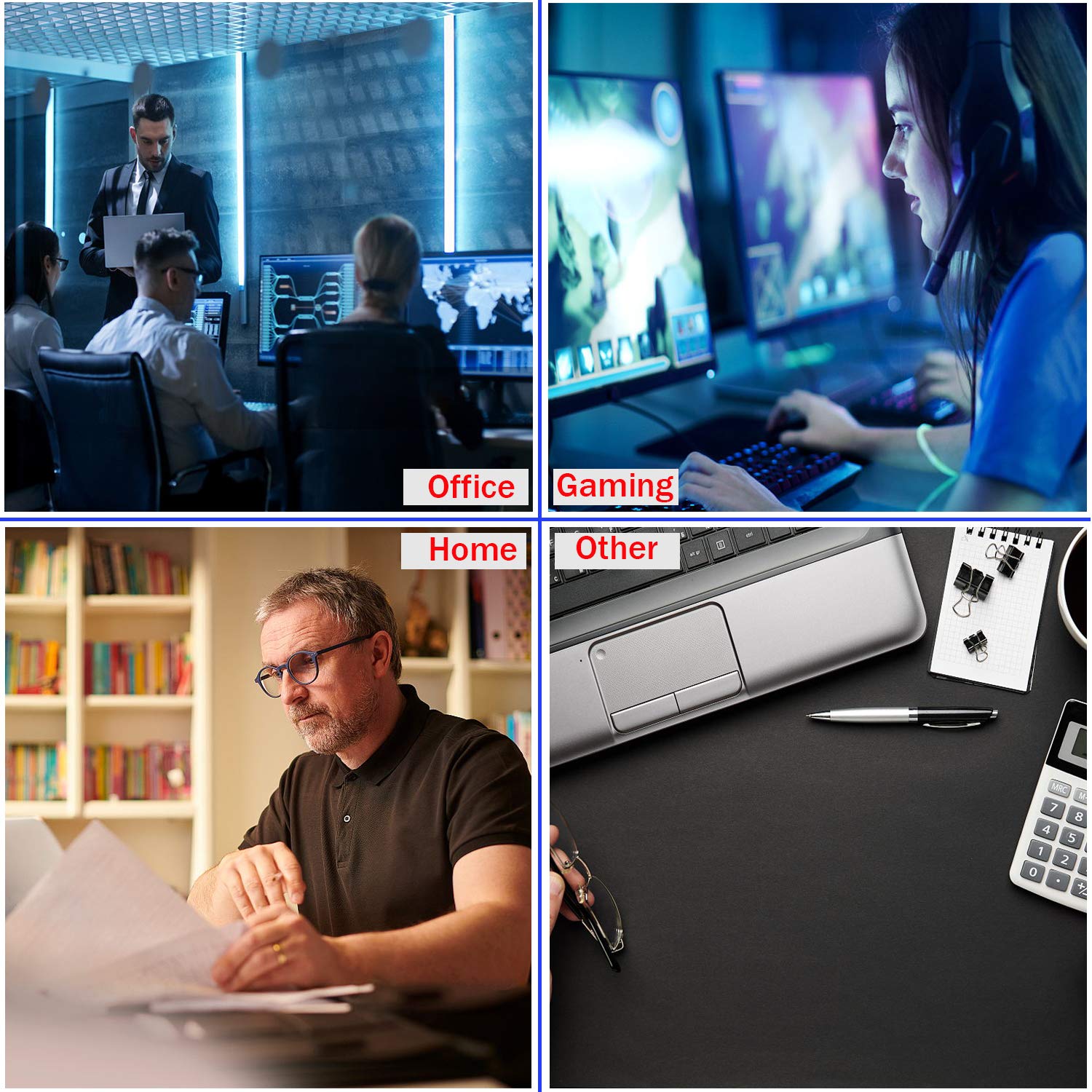 31.5x15.7 Inch Large Gaming Mouse Pad - Durable Extended Mouse Mat with Stitched Edges, Non-Slip Rubber Base & Waterproof Surface - Perfect for PC Gamers, Office Work & Home Use - Nebula Design for Enhanced Gaming Setup