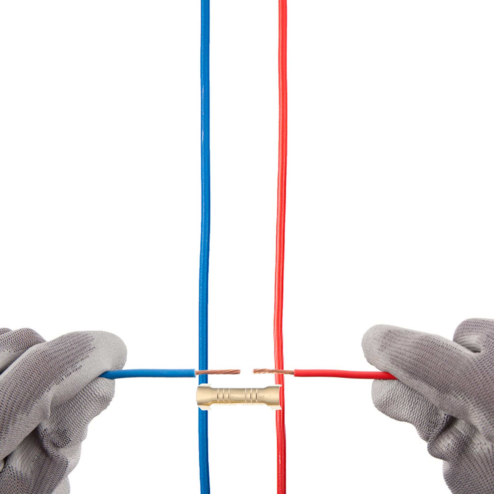 500pcs U-Shaped Copper Wire Terminals - Electrical Connectors Kit for DIY, Auto, and Home Wiring Projects | High Conductivity, Durable, and Secure Connection