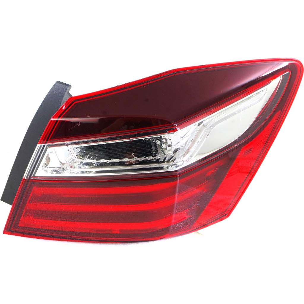 KarParts360 - 2016 2017 Honda Accord Right Passenger Side Tail Light Assembly with Bulbs (Compatible with HO2805108) - Perfect for Replacement, Repair & Nighttime Safety