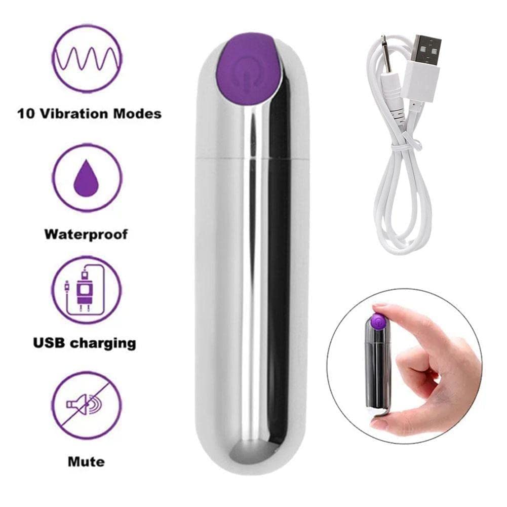Mini USB Bullet Vibrator for Women - Clitoral & G-Spot Stimulator for Intimate Pleasure