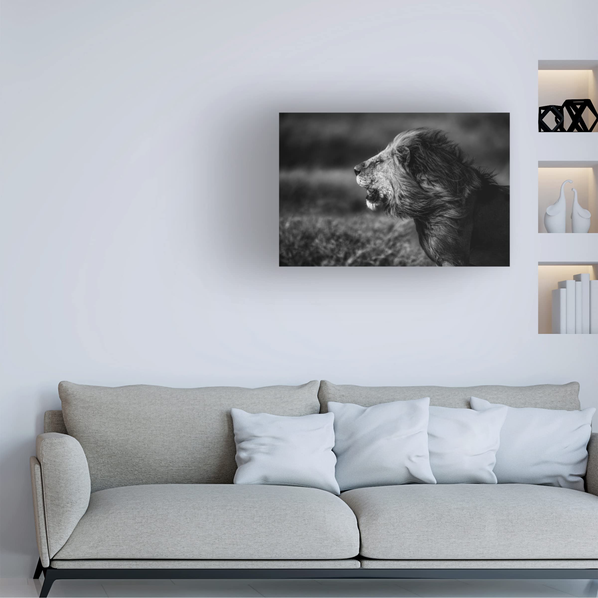 Trademark Fine Art 'Breeze' Canvas Wall Art Painting by Mohammed Alnaser - Modern Home Decor for Living Room, Bedroom & Office