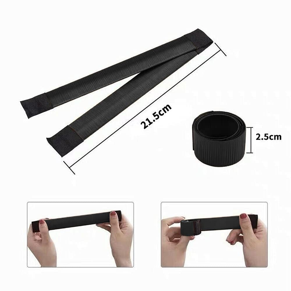 Best Hair Bun Maker for Women & Girls – French Twist Hairstyle Tool, DIY Donut Doughnut Hair Crown Shaper (2-Pack, Small Size, Black) – Perfect for Updos, Weddings & Everyday Styling