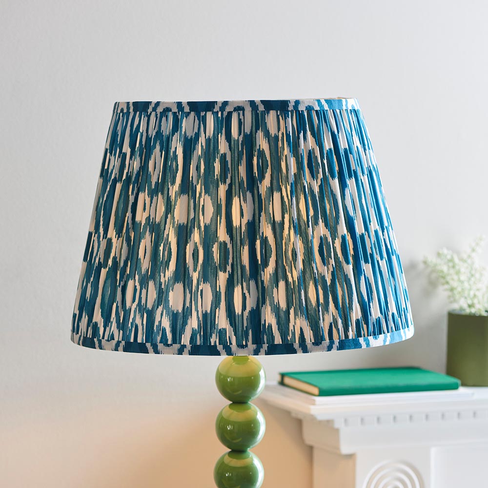 Auralis Ikat Floor Lamp with E27 Socket - Modern Handwoven Design for Living Room, Bedroom & Office Lighting