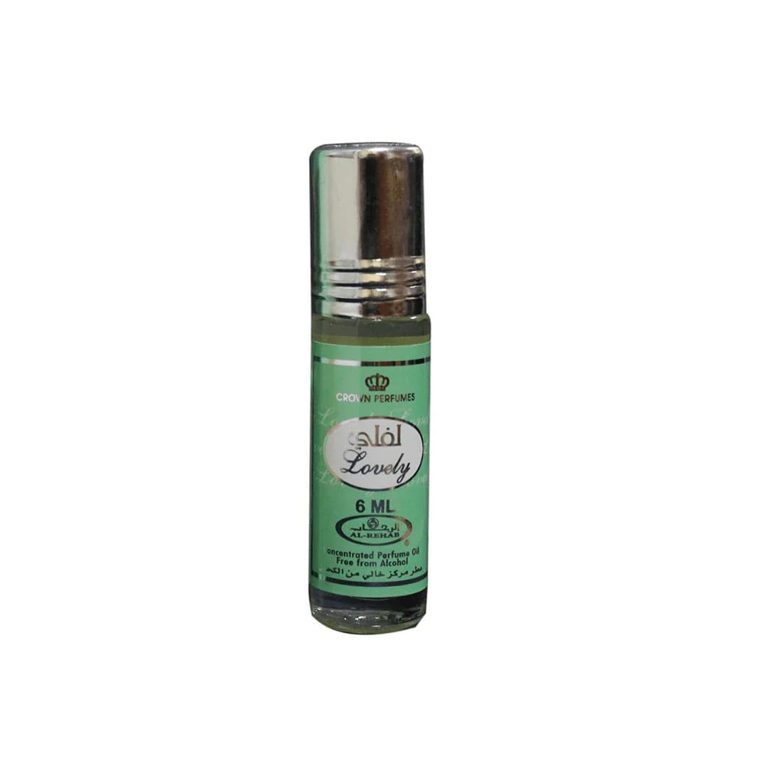Al-Rehab Lovely 6ml Perfume Oil for Women - Floral Fragrance Roll-On (.2 oz) - Perfect for Daily Wear, Date Nights & Special Occasions