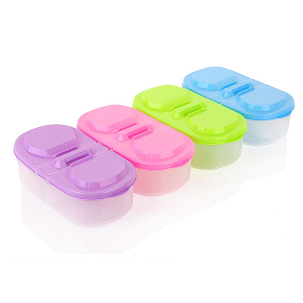 Plastic Food Storage Container for Cereal, Beans, Snacks & Sauces - Airtight Kitchen Organizer with Lid (Pink) - Perfect for Pantry, Picnics & Meal Prep
