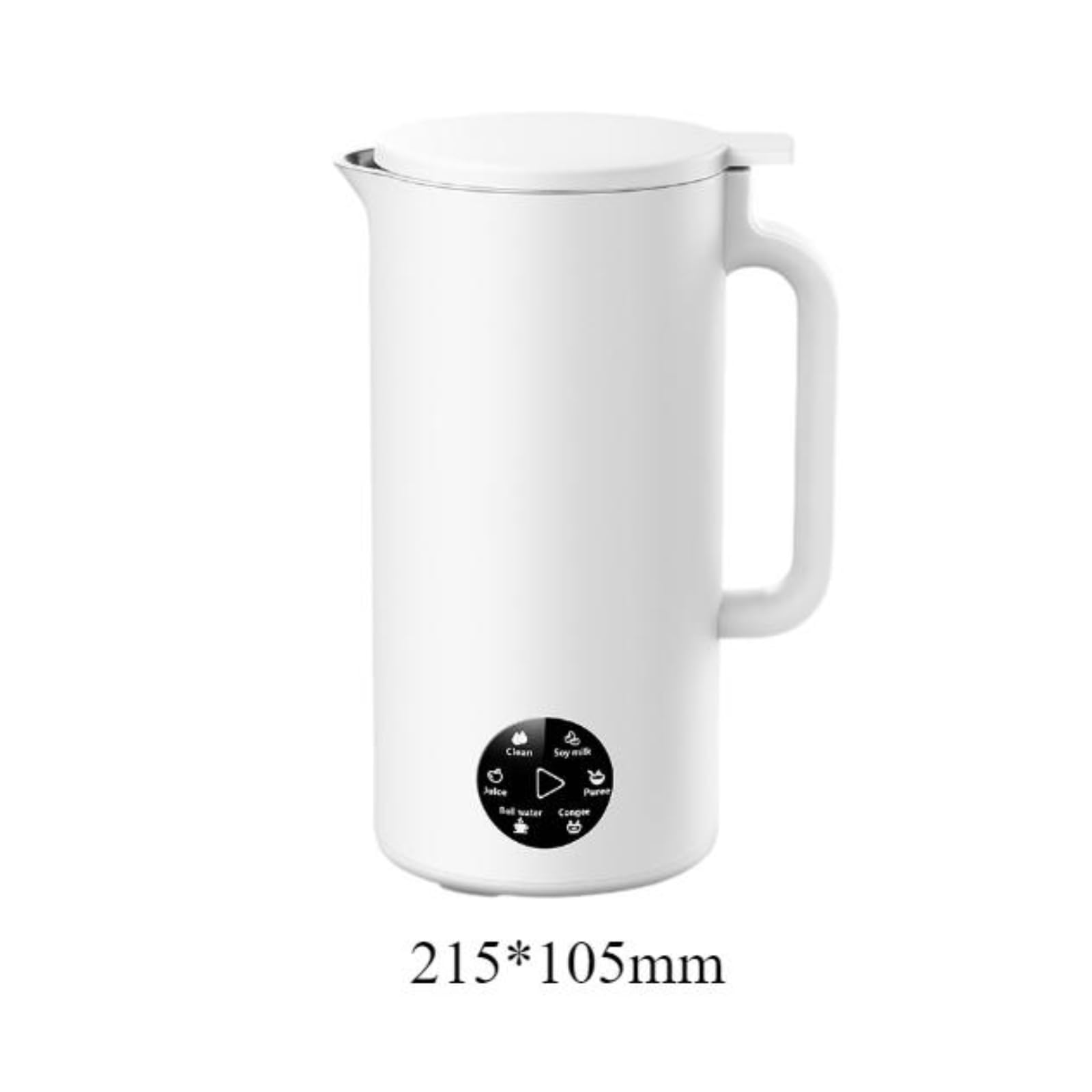 Automatic Nut Milk Maker - 11.8 oz Electric Soy Milk Machine with Self-Cleaning, Ice Blender & Mixer for Almond, Cashew, Oat Milk - Perfect for Home Kitchen & Camping (White)