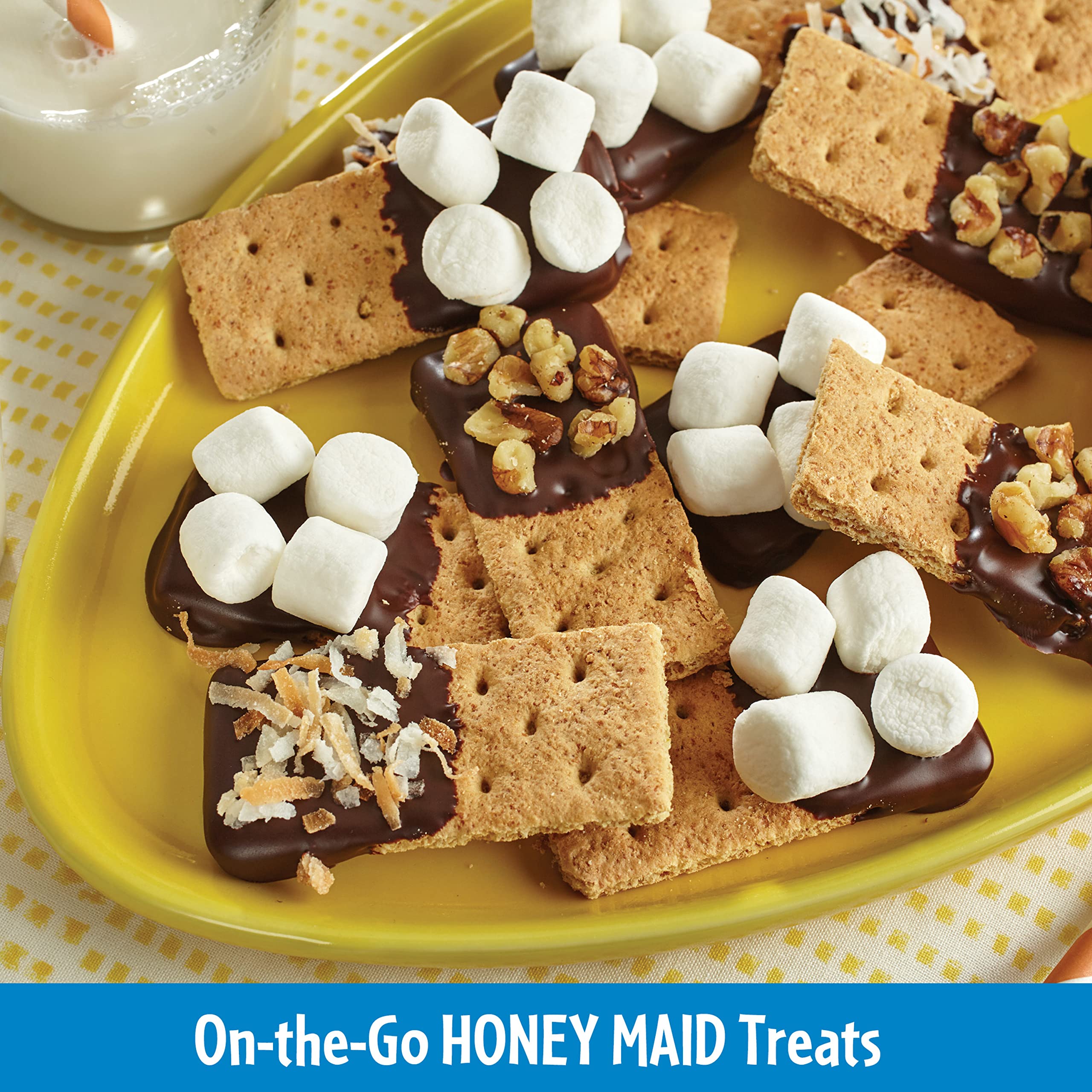 Honey Maid Fresh Stacks Graham Crackers - 6 Boxes (36 Snack Packs) | Bulk Travel Snacks for Kids, Hiking & Office | Crunchy Cinnamon Flavored Cookies for Lunchboxes & Camping