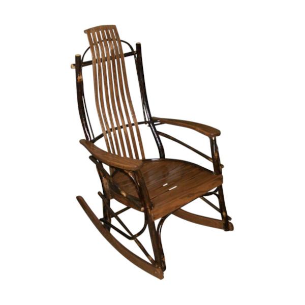 Premium A L Furniture Hickory Rocking Chair - Solid Wood Handcrafted Rocker for Living Room, Nursery & Porch - Comfortable Traditional Rocking Chair for Relaxation & Nursing