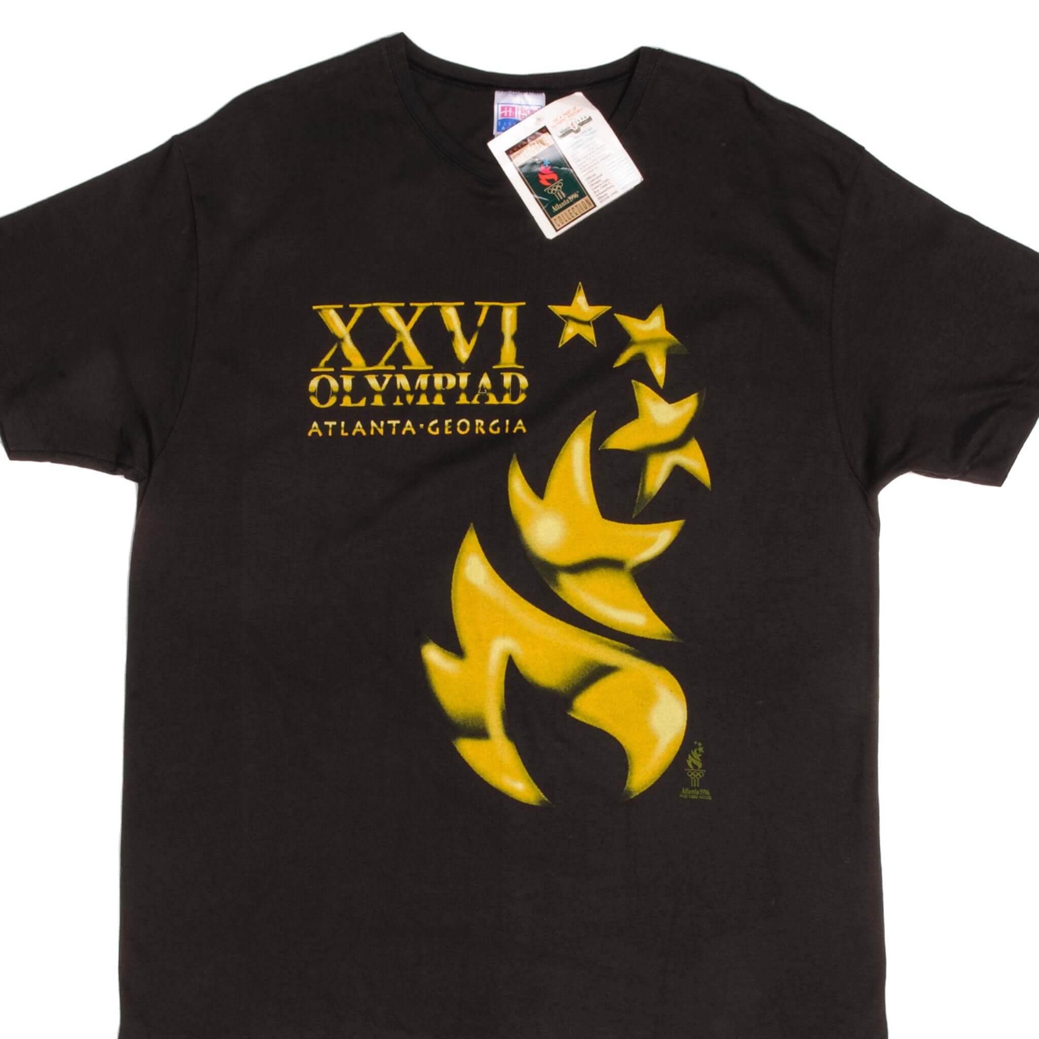 Vintage Deadstock 1996 Atlanta Olympics T-Shirt Size XL Made in USA - Retro Sports Fan Gift & Collectible for Olympics Memorabilia Enthusiasts