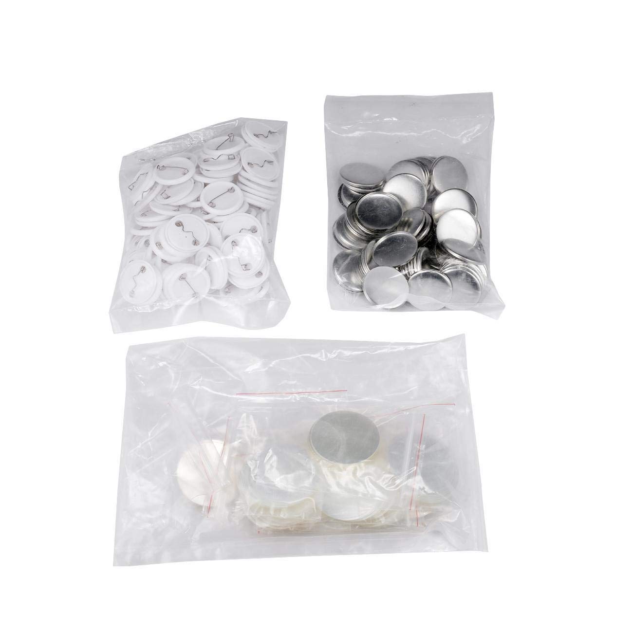 BEAMNOVA 32mm (1-1/4 inch) Button Badge Maker Machine Kit with 1500 Button Parts & Circle Cutter - DIY Custom Pin Badges for Events, School Projects, Fundraisers & Promotional Gifts