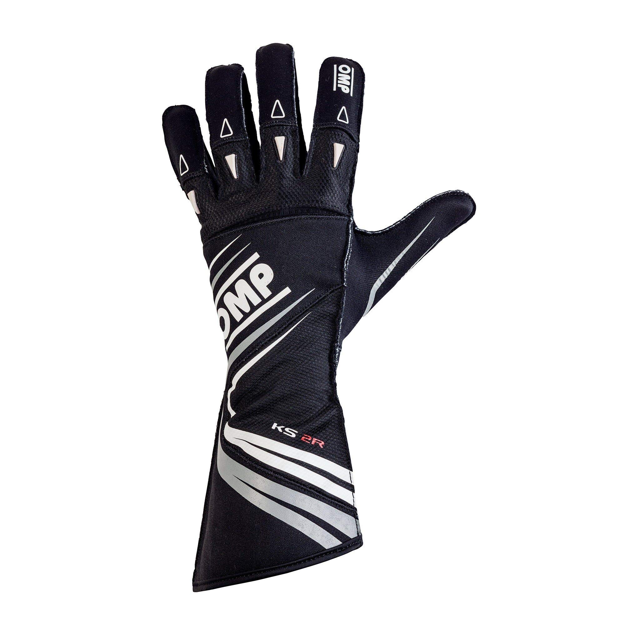 OMP KS-2R Professional Kart Racing Gloves - Durable, Comfortable & Breathable for Motorsports, Karting & Track Driving