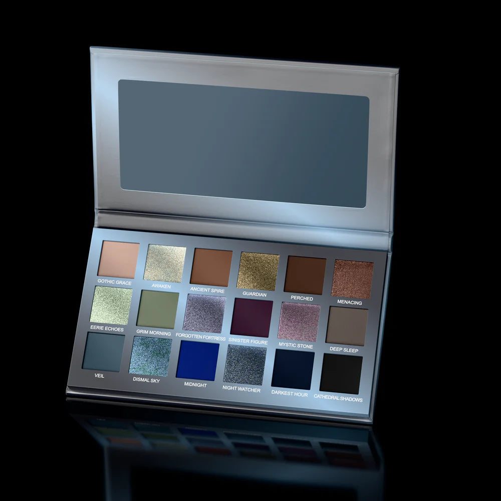 Gargoyle Eyeshadow Palette - 12 Highly Pigmented Matte & Shimmer Shades for Stunning Eye Looks | Perfect for Halloween, Cosplay & Gothic Makeup