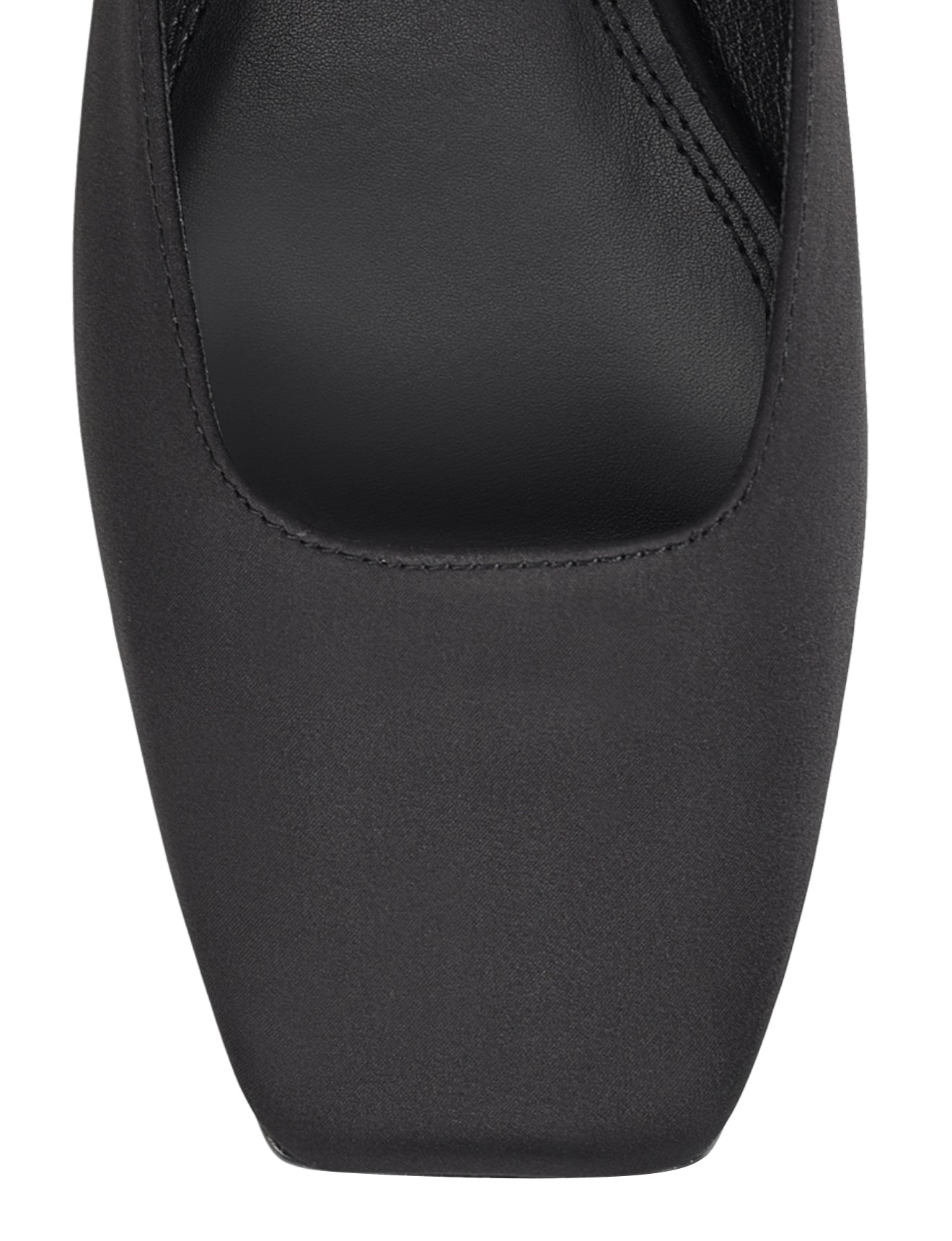 Xanthe Mary Jane Mules - Black Satin Women's Slip-On Shoes | Comfortable & Stylish for Work, Weddings & Casual Outfits