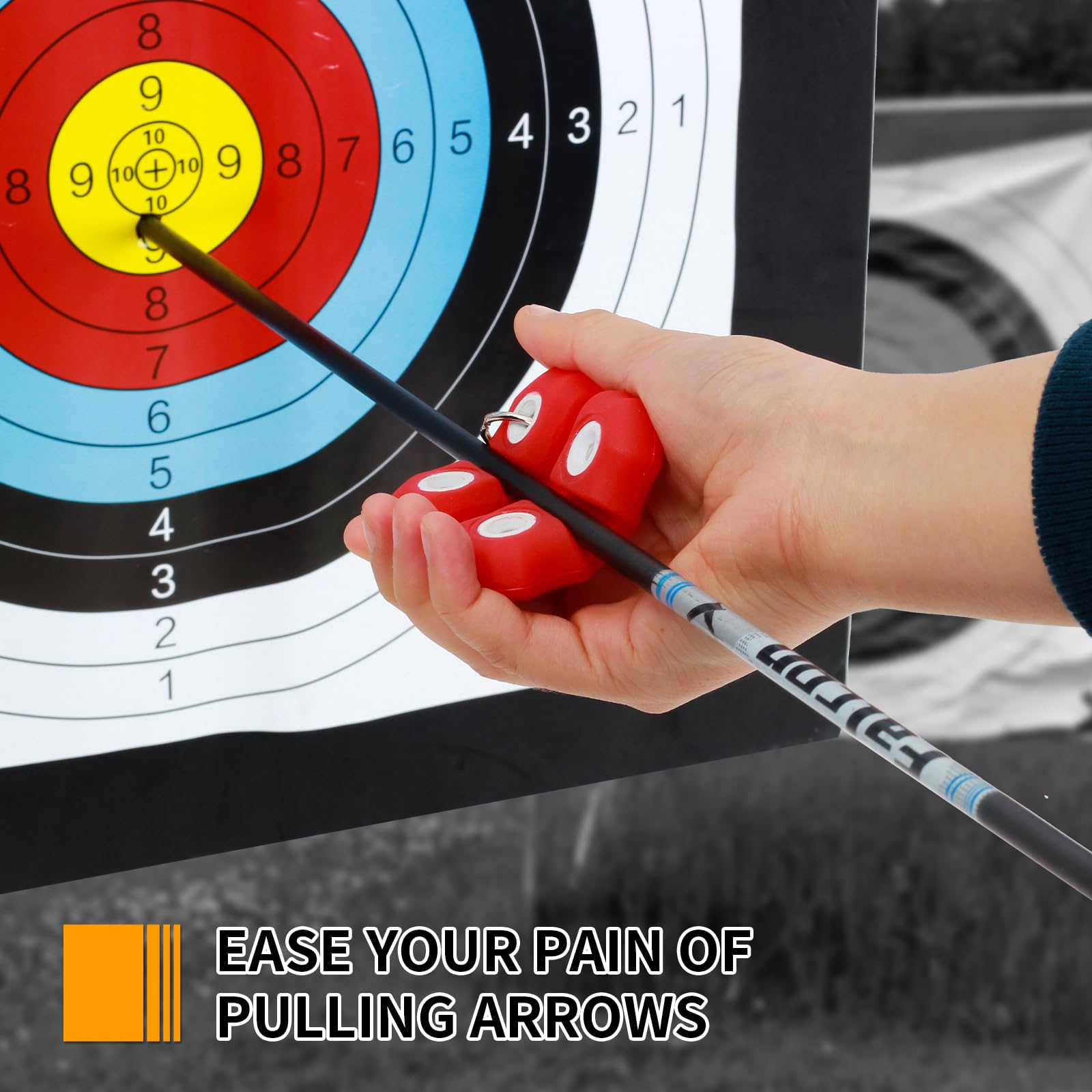 SPG Metal Belt Clip Archery Arrow Puller - Square Shape Arrow Gripper & Target Remover Tool for Bow Hunting, Target Practice & Outdoor Training | Durable & Easy to Use for Field & Range Shooting