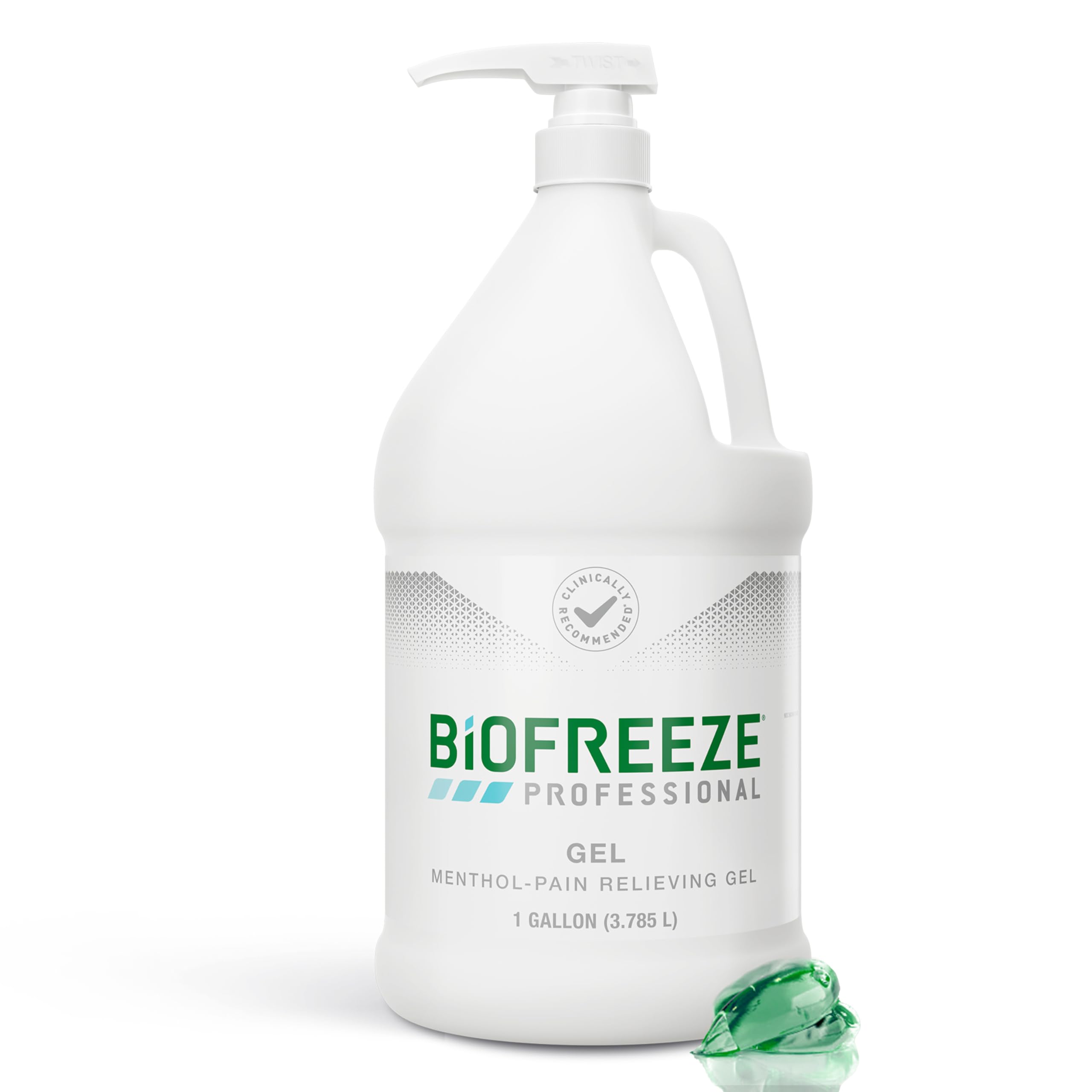Biofreeze Professional Pain Relief Gel for Knee, Neck, Hip, Joint & Shoulder Pain - Soothes Arthritis, Backache & Sore Muscles - Green Menthol Formula (1 Gallon Pump) - Ideal for Athletes, Office Workers & Seniors