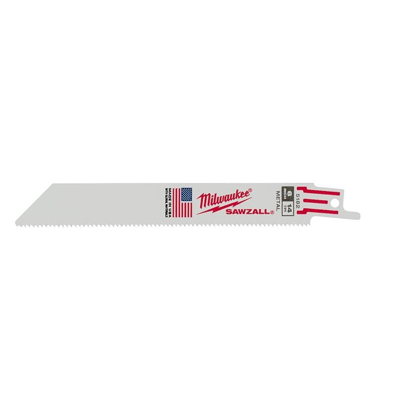 48-Pack 6-Inch 14 TPI Thin Kerf SAWZALL Blades - High-Performance Reciprocating Saw Blades for Wood, Metal & Plastic Cutting - Ideal for Construction, Demolition & DIY Projects