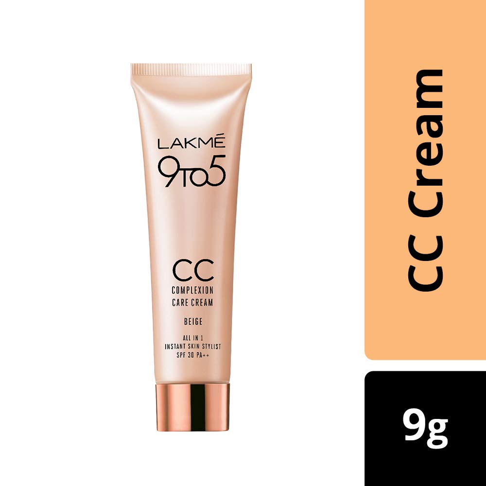 Lakme Eyeconic Curling Mascara Black 9ml & Lakme 9 to 5 CC Cream Mini 01-9g | Volumizing Mascara & Lightweight CC Cream for Everyday Makeup | Perfect for Office, Date Night & Special Occasions