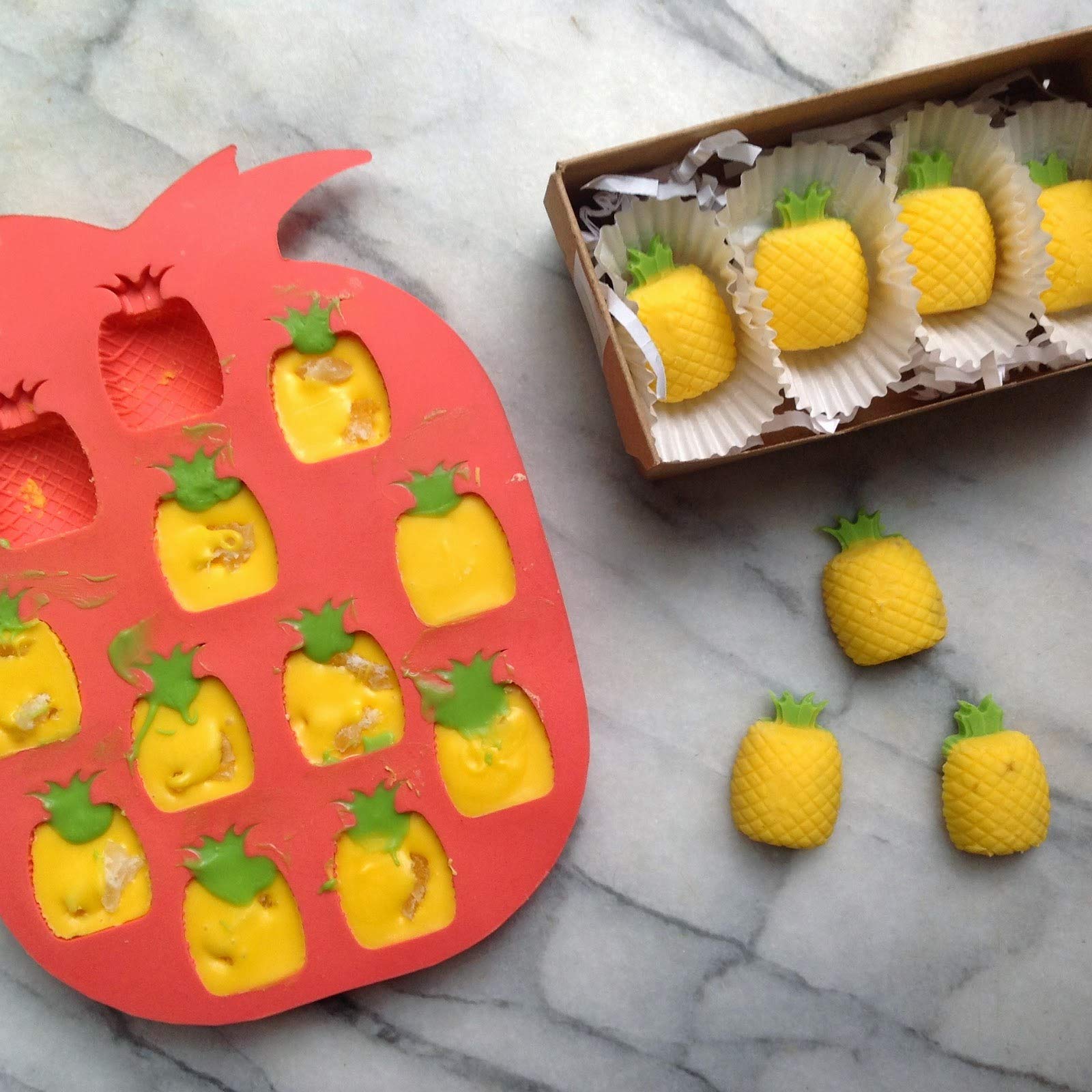 Premium Silicone Chocolate Mold Tray - 2 Pack Pineapple Ice Cube Molds for DIY Frozen Treats, Pudding & Jelly Candy | Perfect for Birthday Parties, Baby Showers & Holiday Desserts