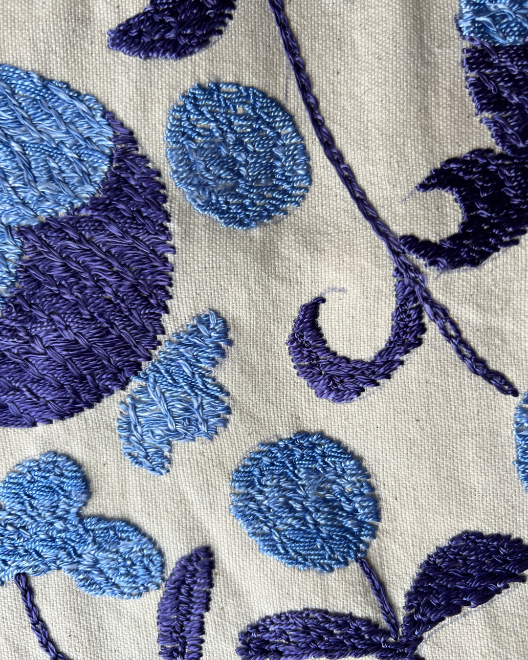 Handmade Small Suzani 073 - Traditional Embroidered Cotton Pillow Cover - Perfect for Boho Home Decor, Sofa Throw & Bedroom Accent