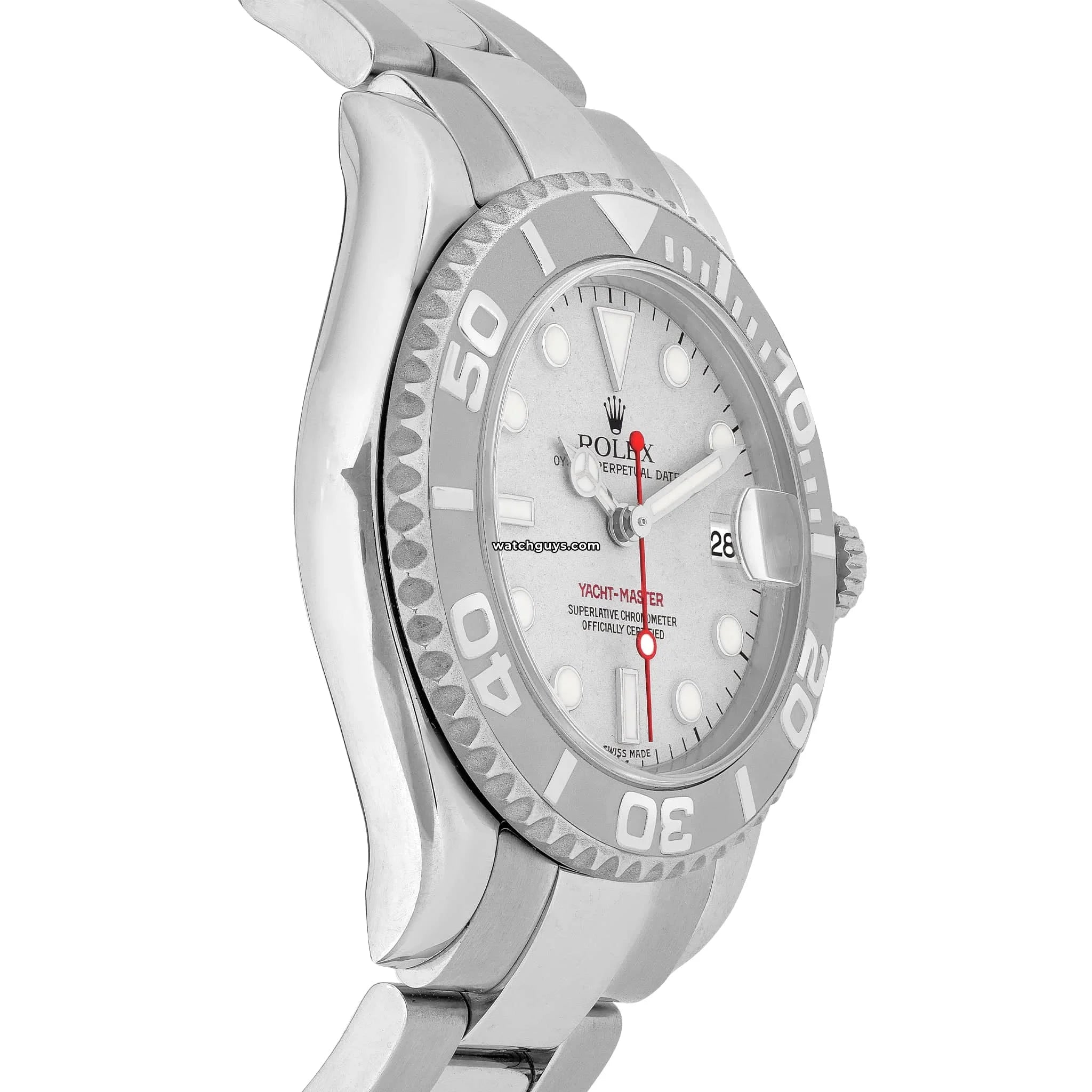 Rolex Yacht Master 168622 Platinum Watch for Men - Luxury Stainless Steel & Platinum Diving Timepiece - Perfect for Sailing, Yachting & Water Sports