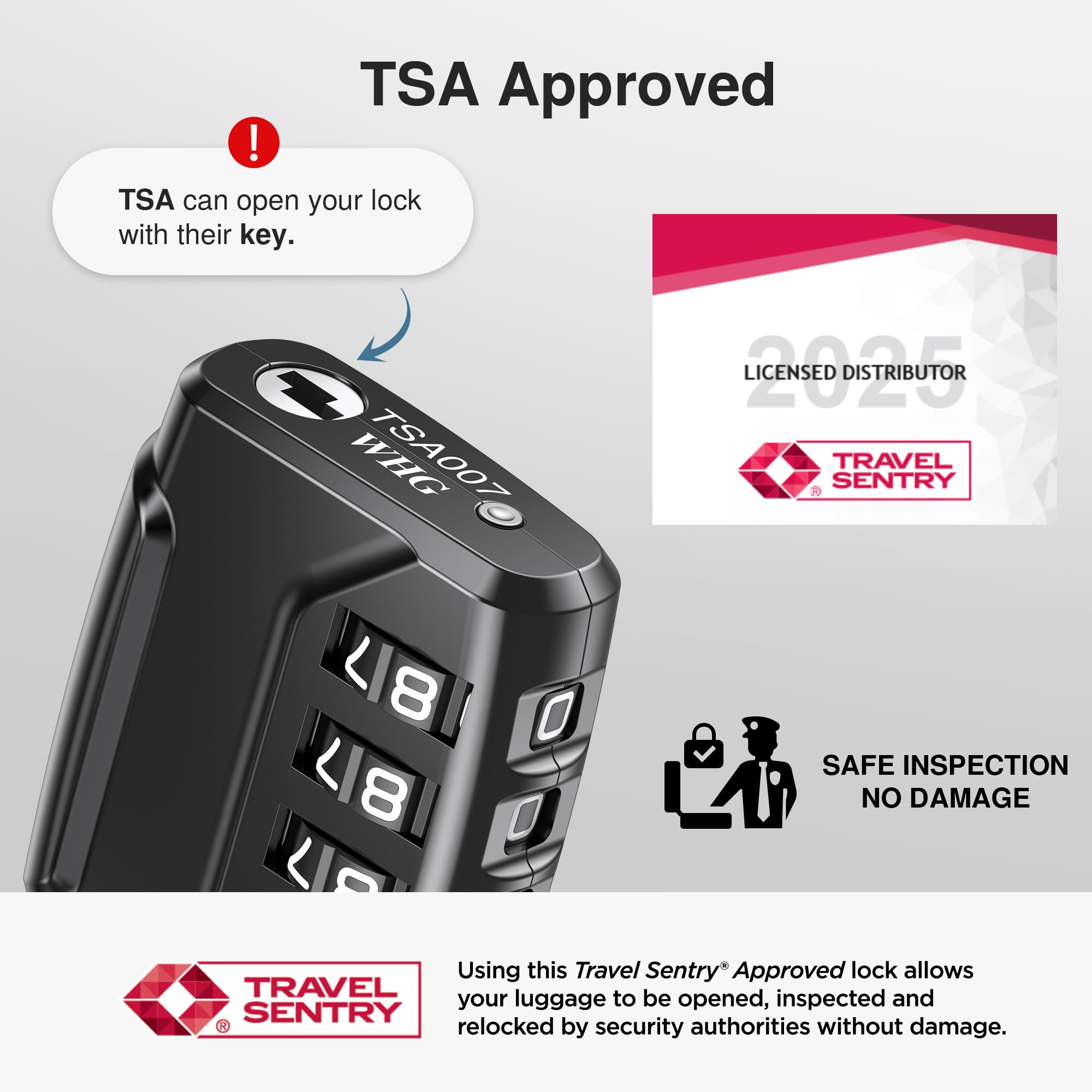 Puroma 2 Pack TSA Approved Luggage Locks - Secure 4 Digit Combination Travel Locks with Resettable Code & Durable Zinc Alloy Body for Suitcases, Backpacks, Gym Lockers & Toolboxes (Black) - Perfect for Air Travel, School, Work & Outdoor Adventures