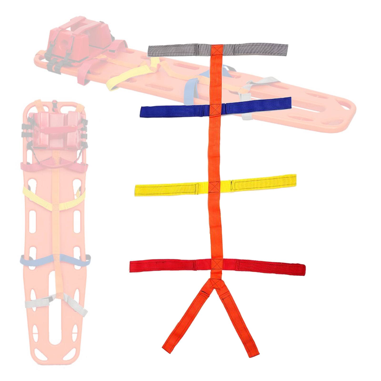 Sharplace Adjustable Backboard for Spinal Fixation - Medical Spine Board Supplies for Emergency, First Aid & Physical Therapy Use