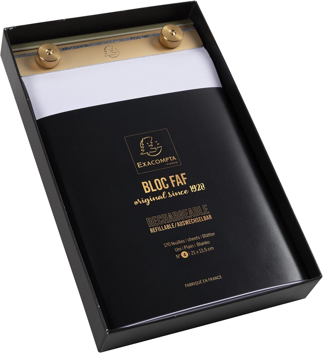 Exacompta No.4 Desk Pad - 21x13.5cm Plain Writing Notepad for Office & Home Use - Perfect for Notes, To-Do Lists & Daily Planning
